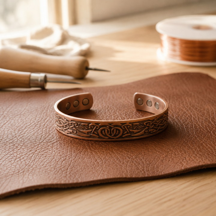 Patricia's Crown Copper Bracelet