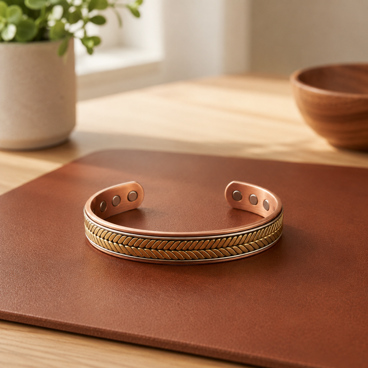 Patricia's Wheat Copper Bracelet