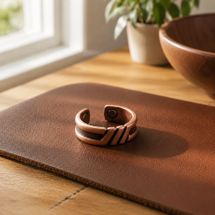 Patricia's Stripe Copper Ring