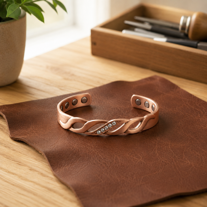 Patricia's Hinge Copper Bracelet