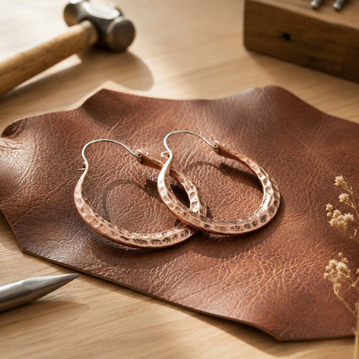 Patricia's Spark Copper Earrings