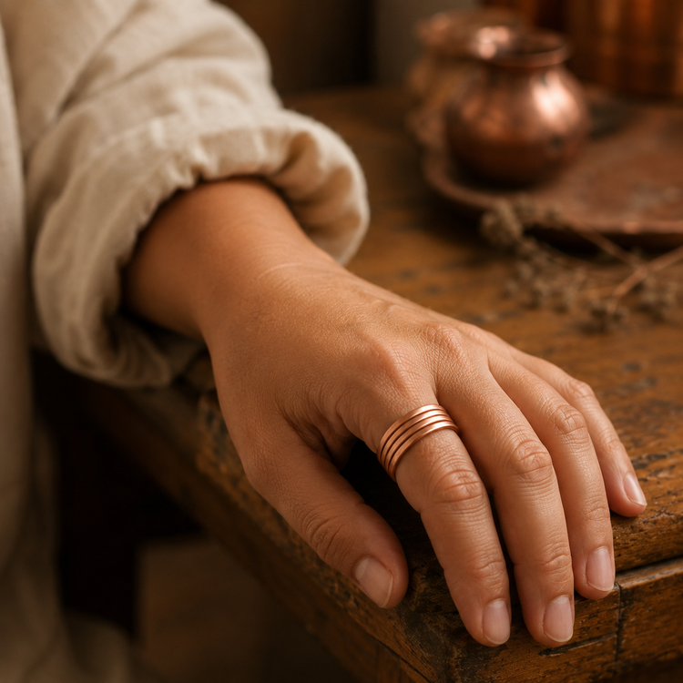 Groove Copper Ring