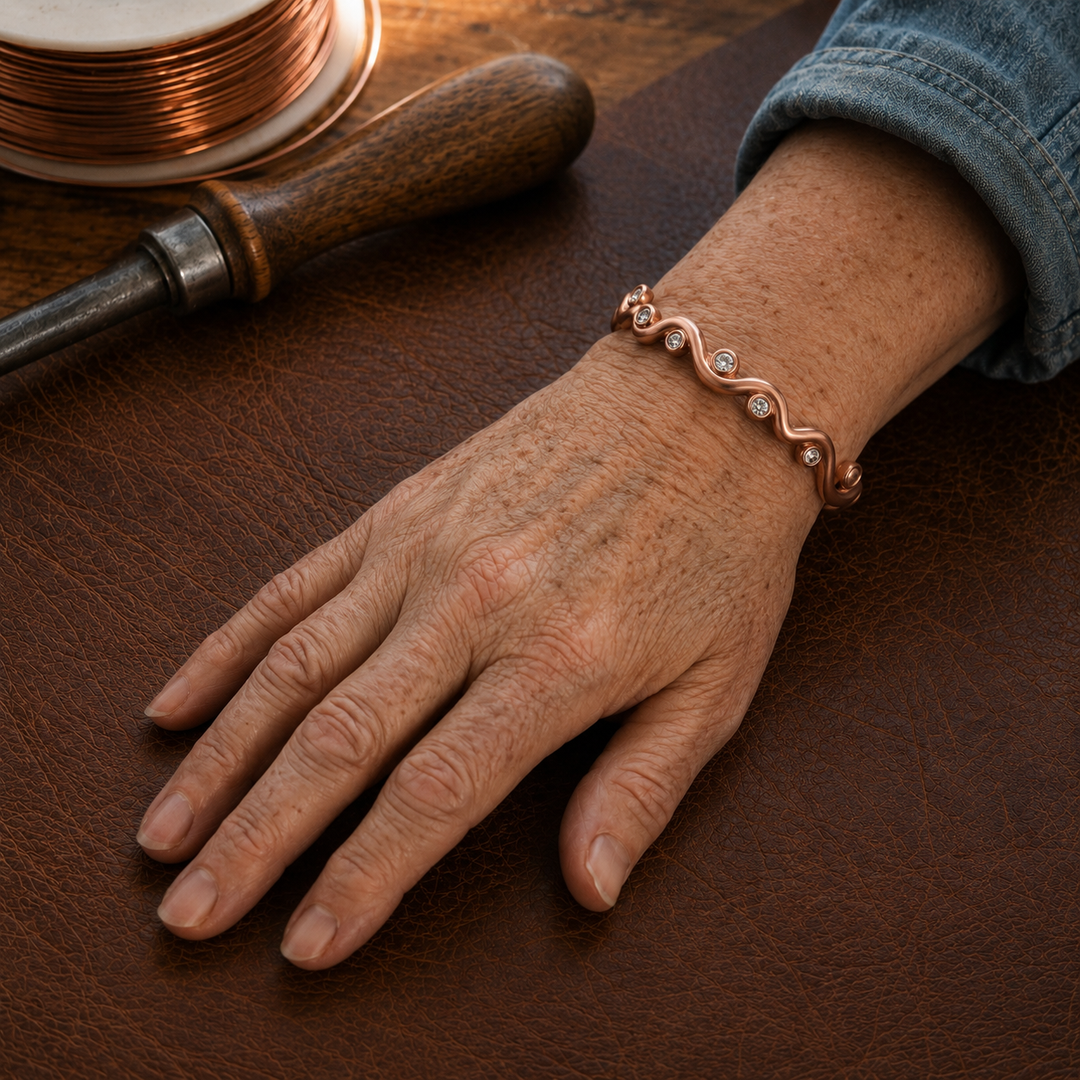Patricia's Ripple Copper Bracelet