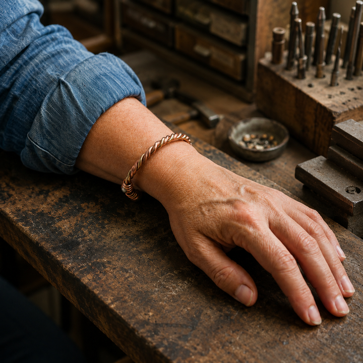 Patricia's Twine Copper Bracelet