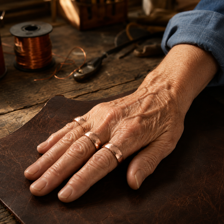 Patricia's Dint Copper Ring