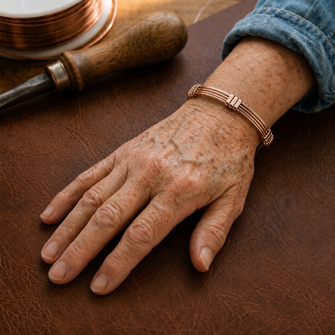 Patricia's Cord Copper Bracelet
