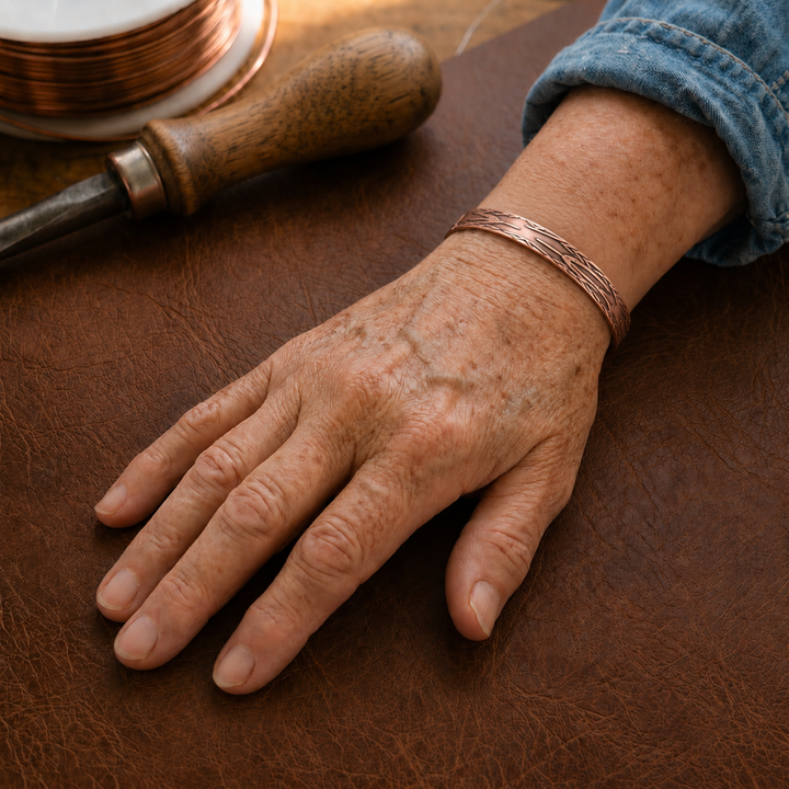 Patricia's Frond Copper Bracelet