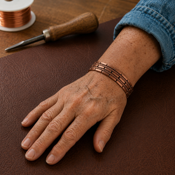 Patricia's Hatch Men's Copper Bracelet