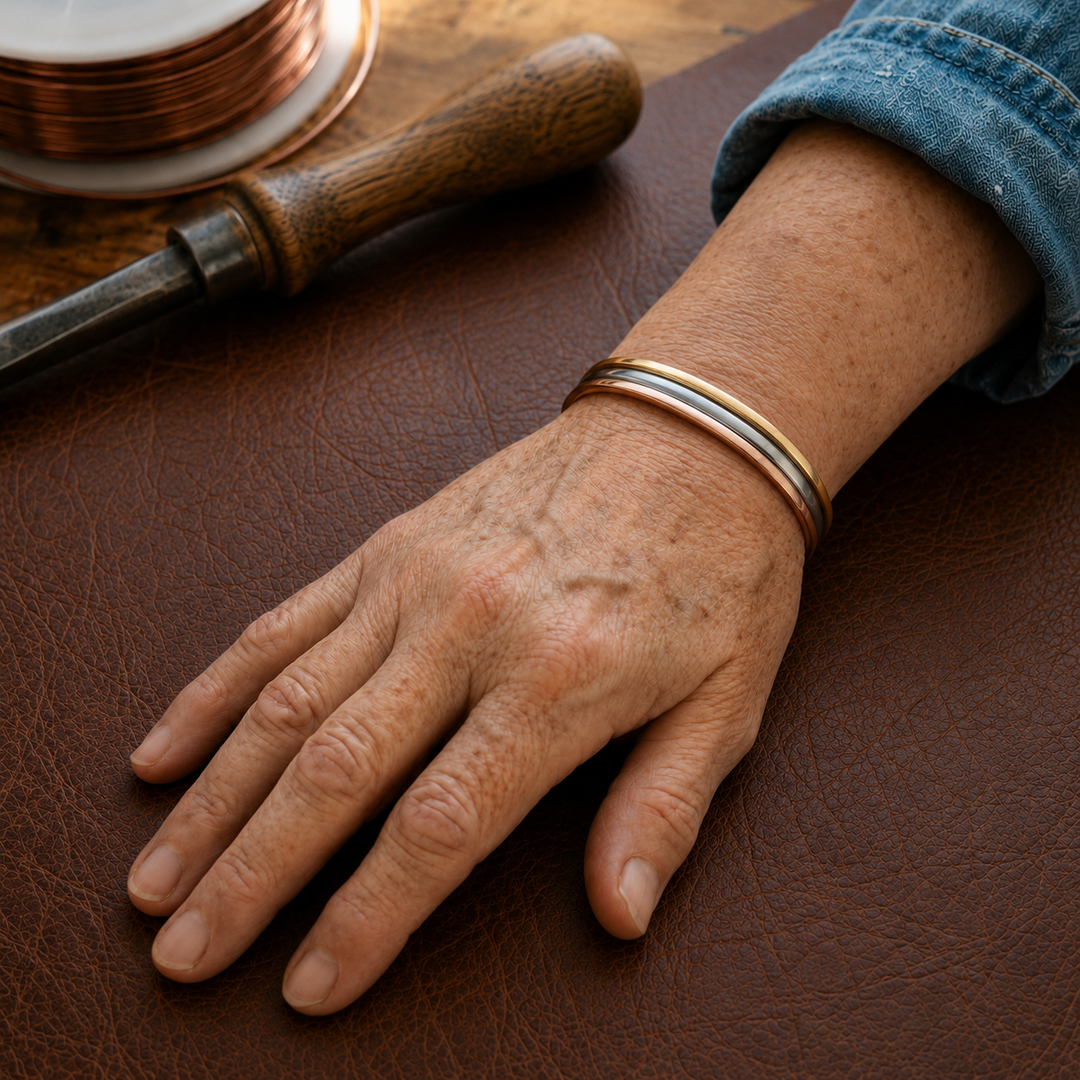 Patricia's Rivet Copper Bracelet