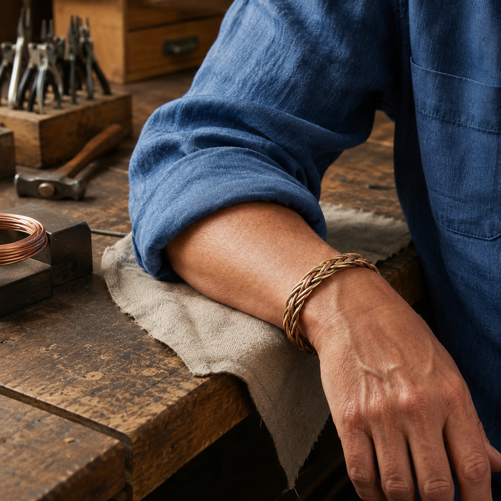 Patricia's Plait Copper Bracelet