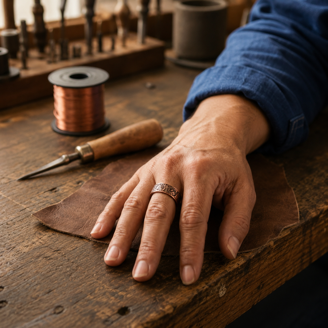 Patricia's Spindle Copper Ring