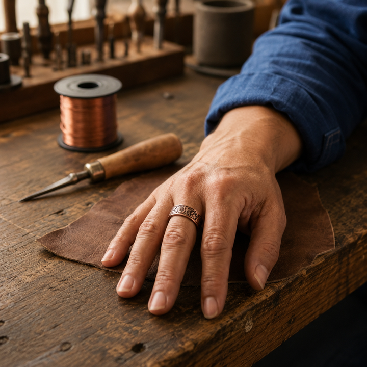 Patricia's Spindle Copper Ring