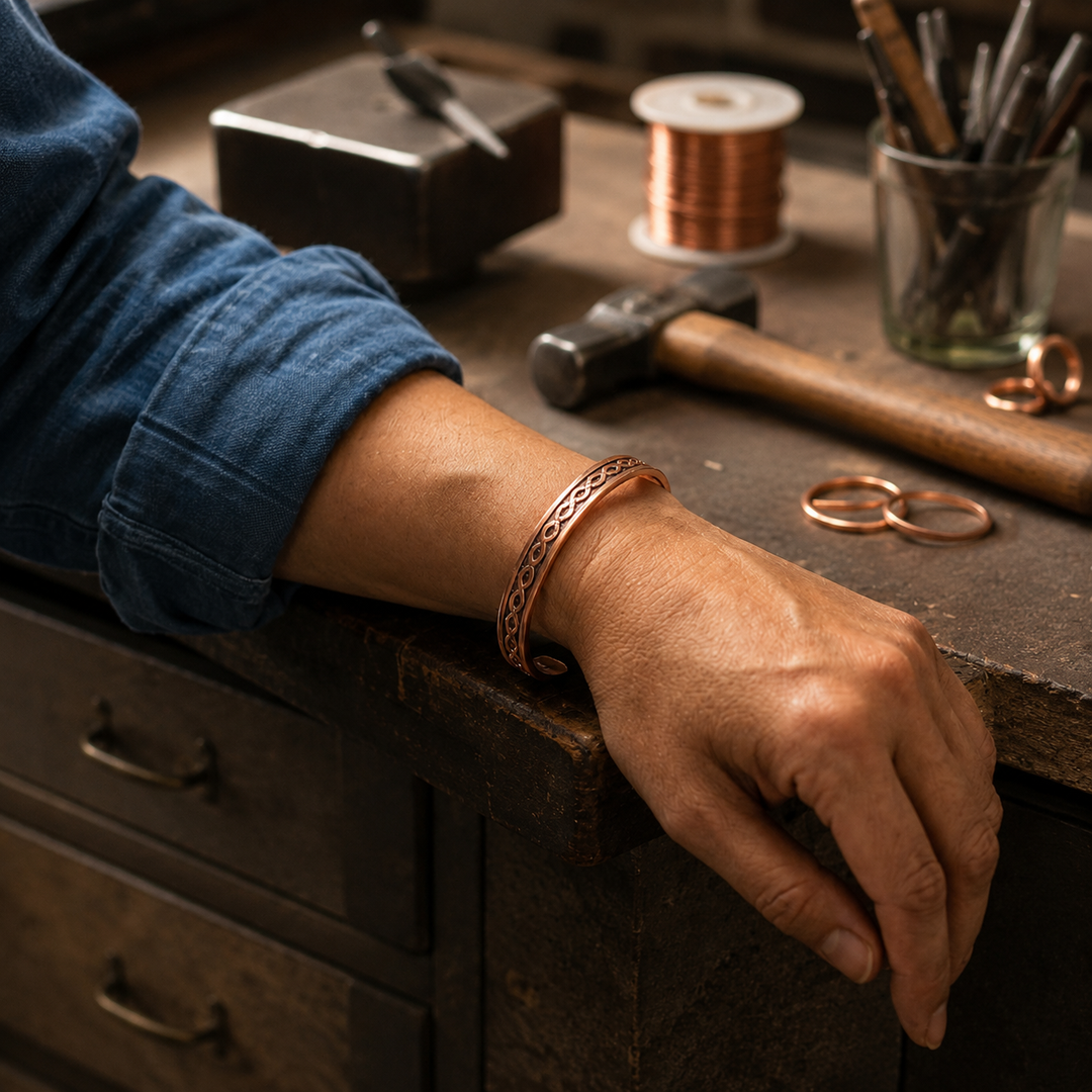 Patricia's Dot Copper Bracelet