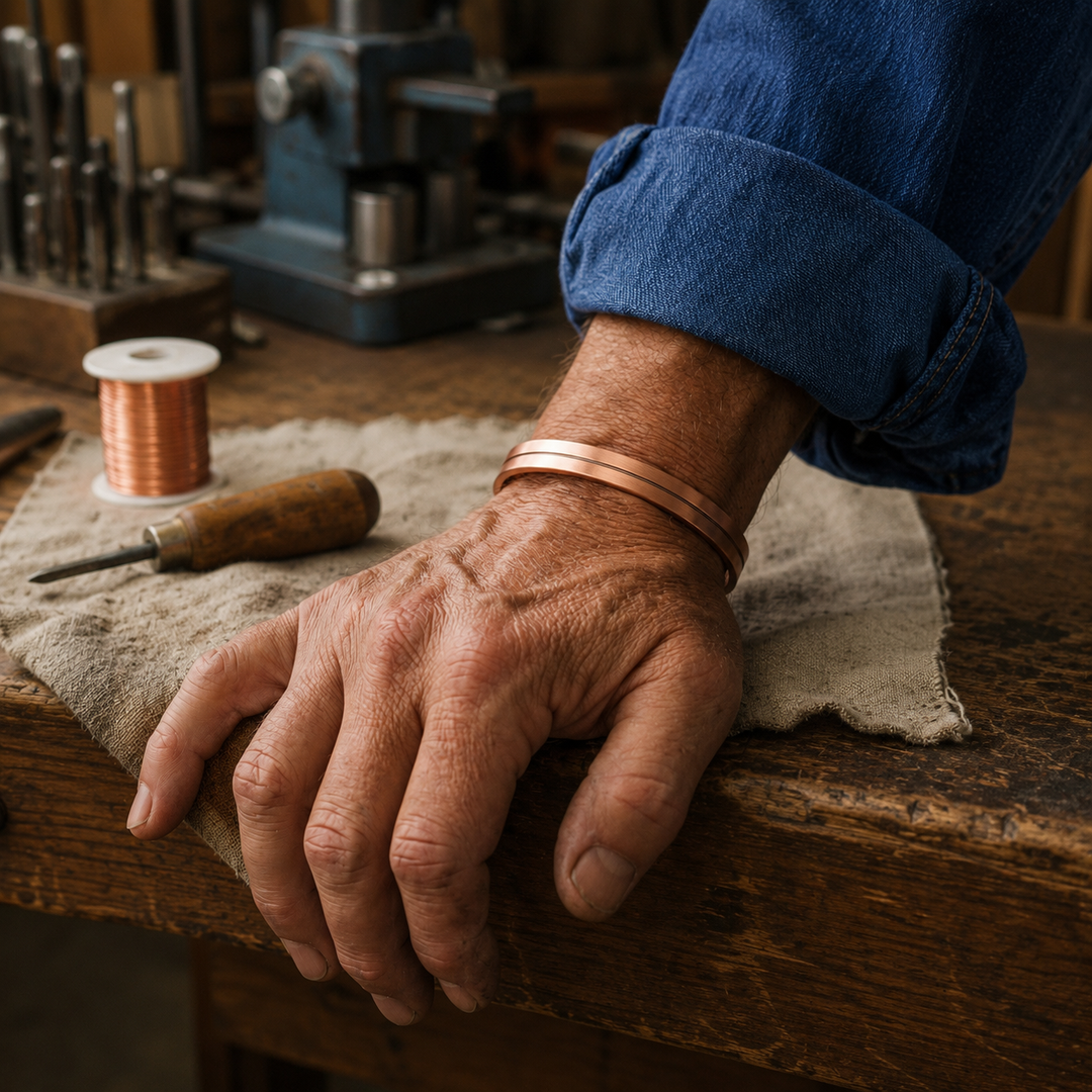Patricia's Bevel Copper Bracelet