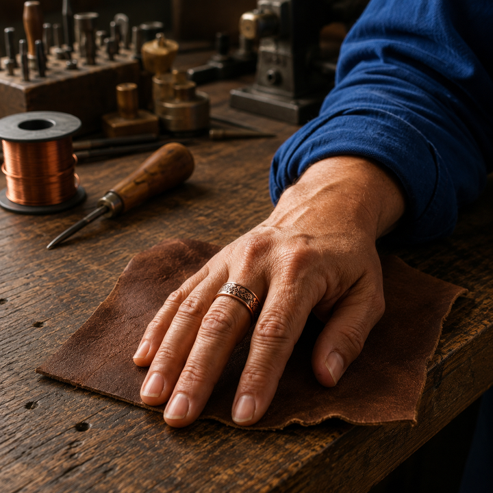 Patricia's Filigree Copper Ring