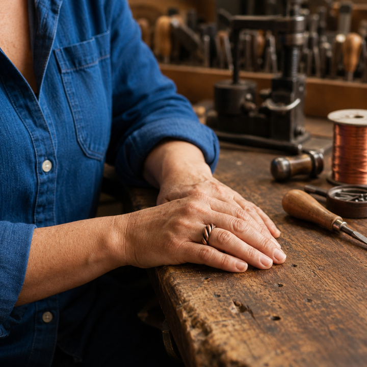 Patricia's Barley Copper Ring
