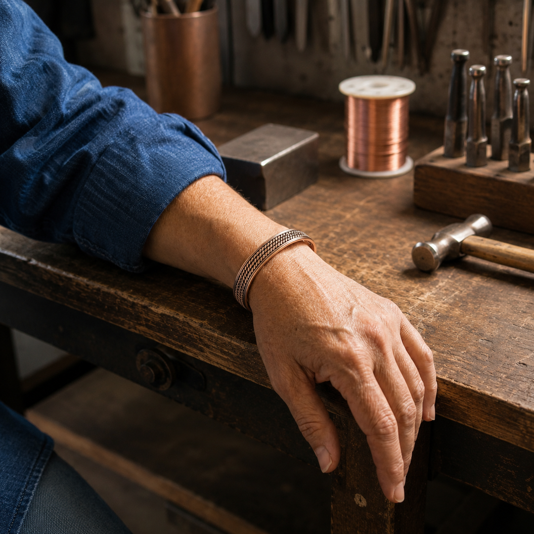 Patricia's Lattice Copper Bracelet