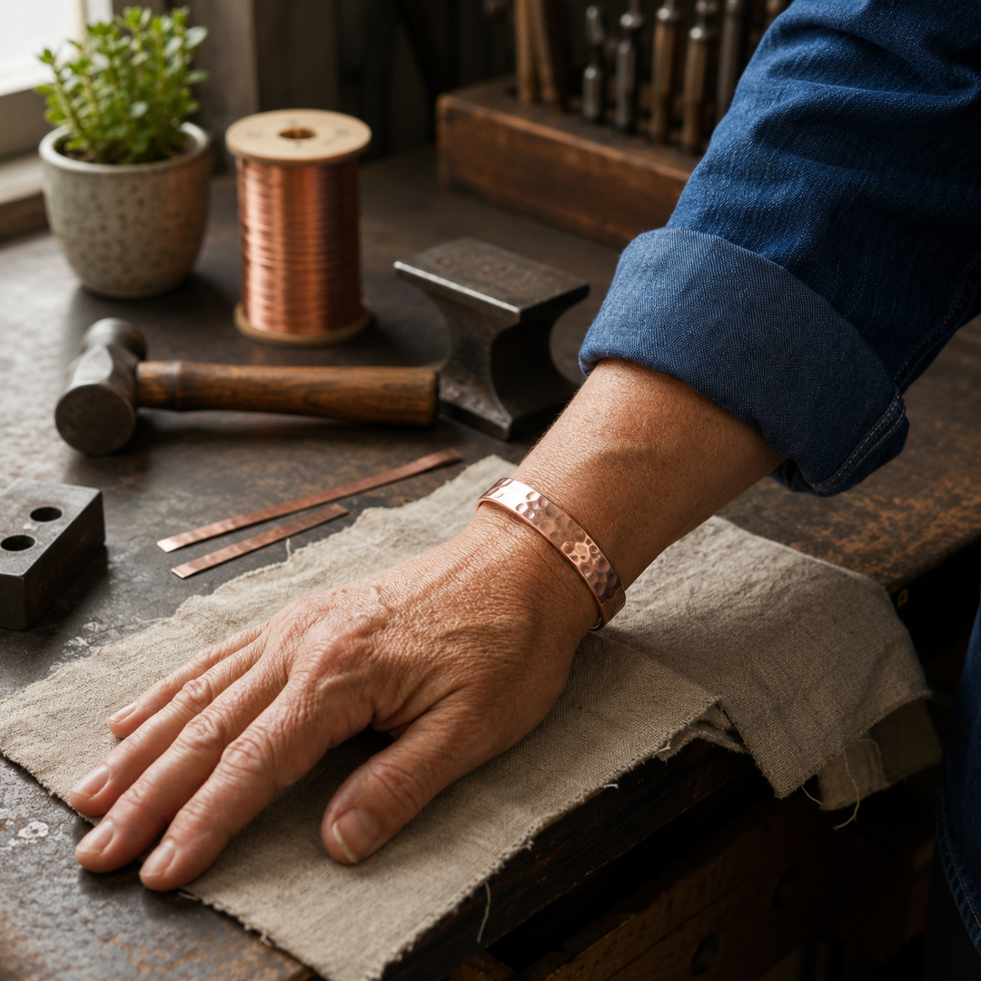 Patricia's Dimple Copper Bracelet