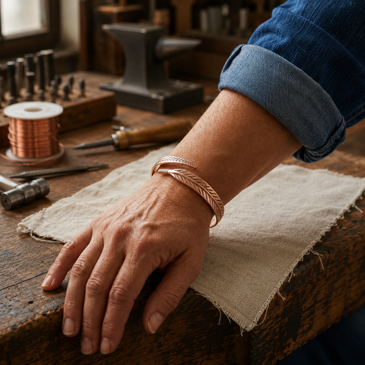 Patricia's Taproot Copper Bracelet