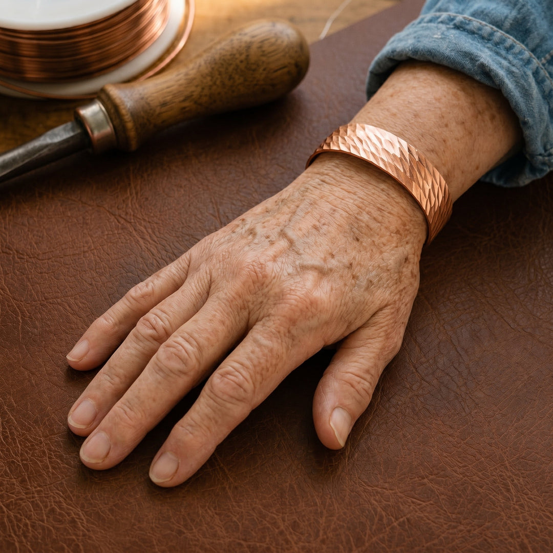 Patricia's Facet Copper Bracelet