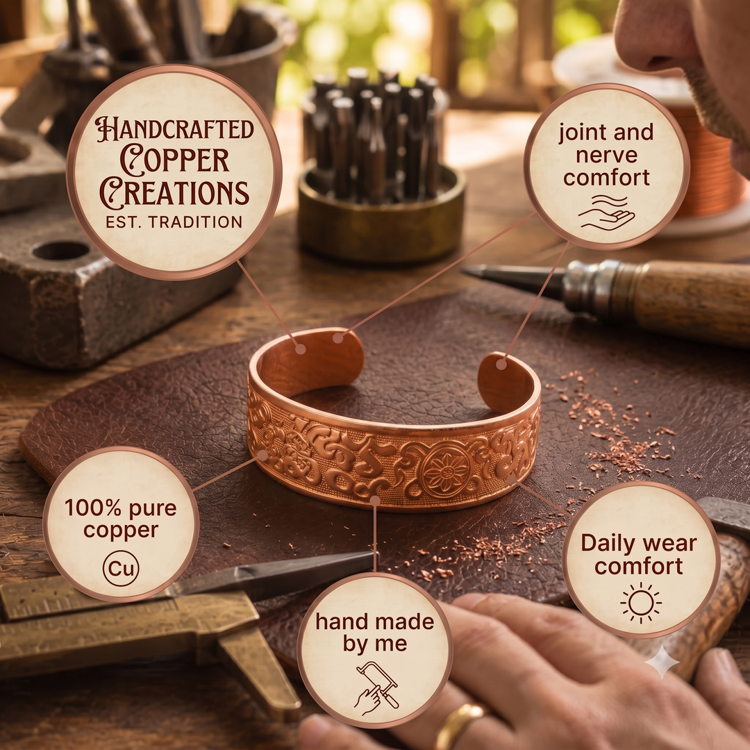 Patricia's Relic Copper Bracelet