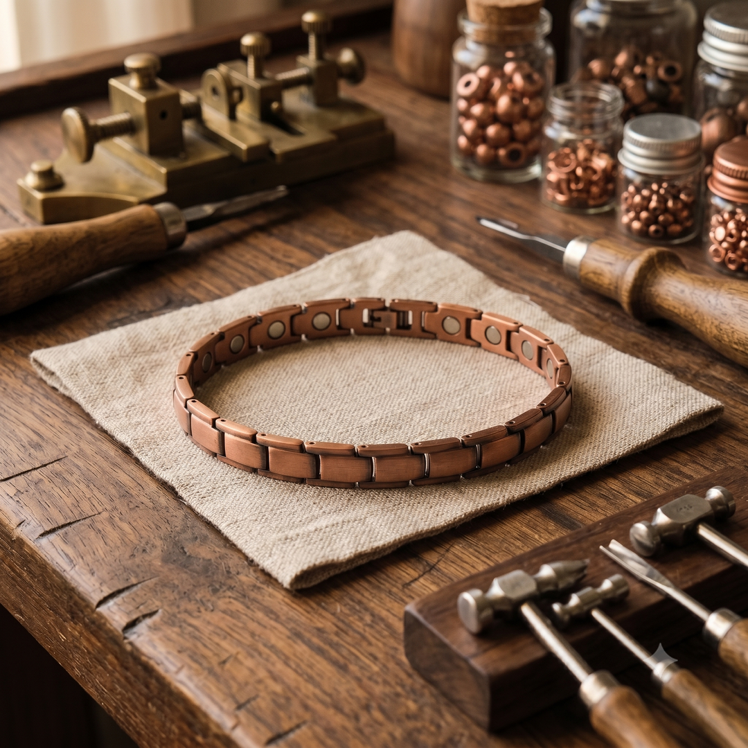 Patricia's Tideline Copper Anklet