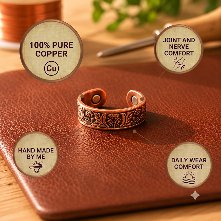 Patricia's Spindle Copper Ring