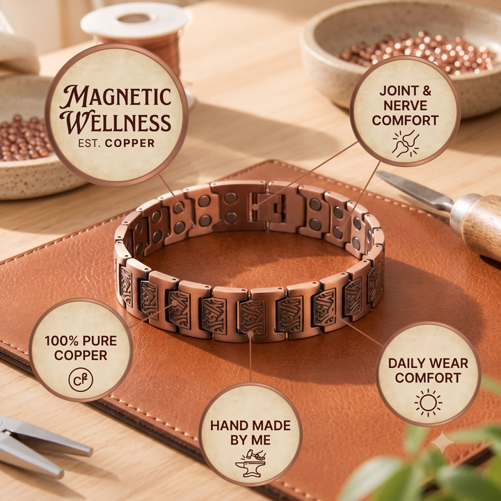 Patricia's Slate Men's Copper Bracelet
