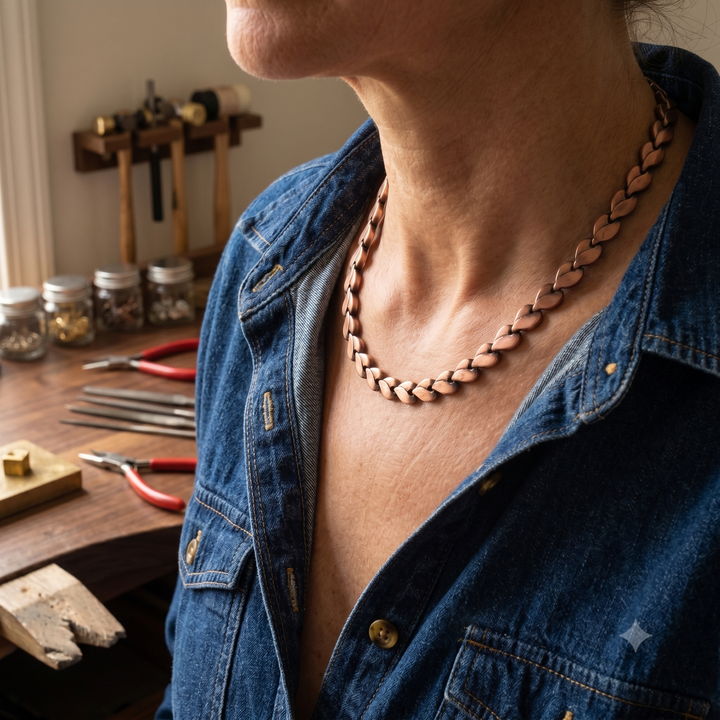 Patricia's Bramble Copper Necklace
