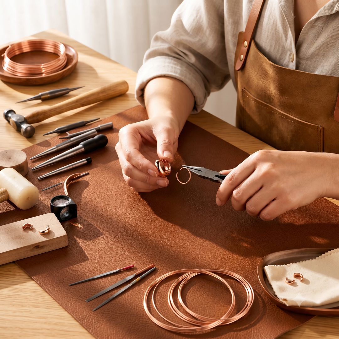 Patricia's Hull Copper Earrings