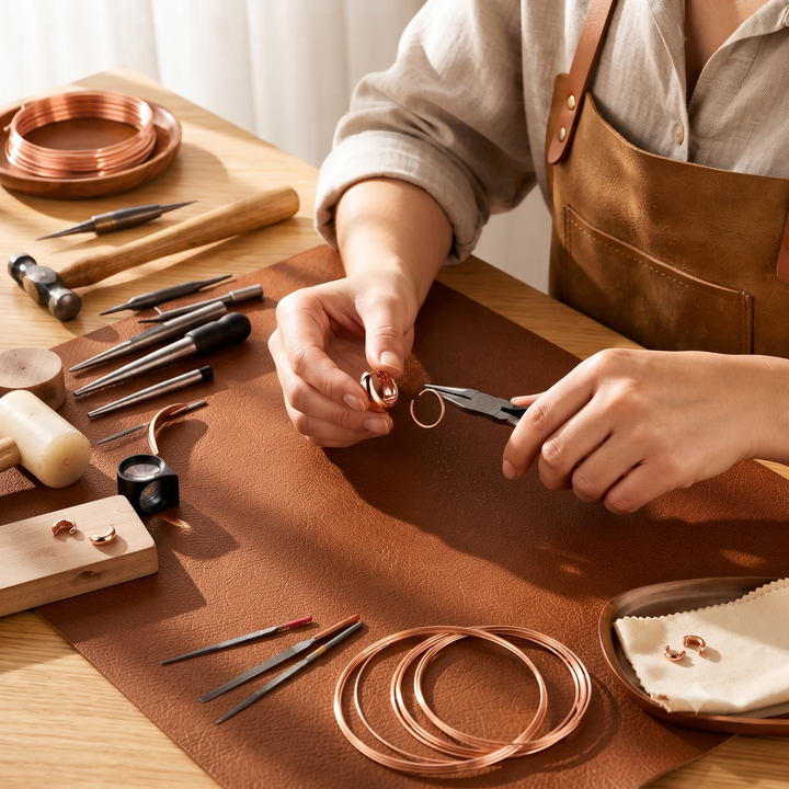 Patricia's Hull Copper Earrings