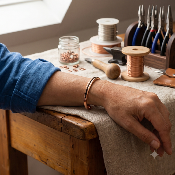 Patricia's Channel Copper Bracelet