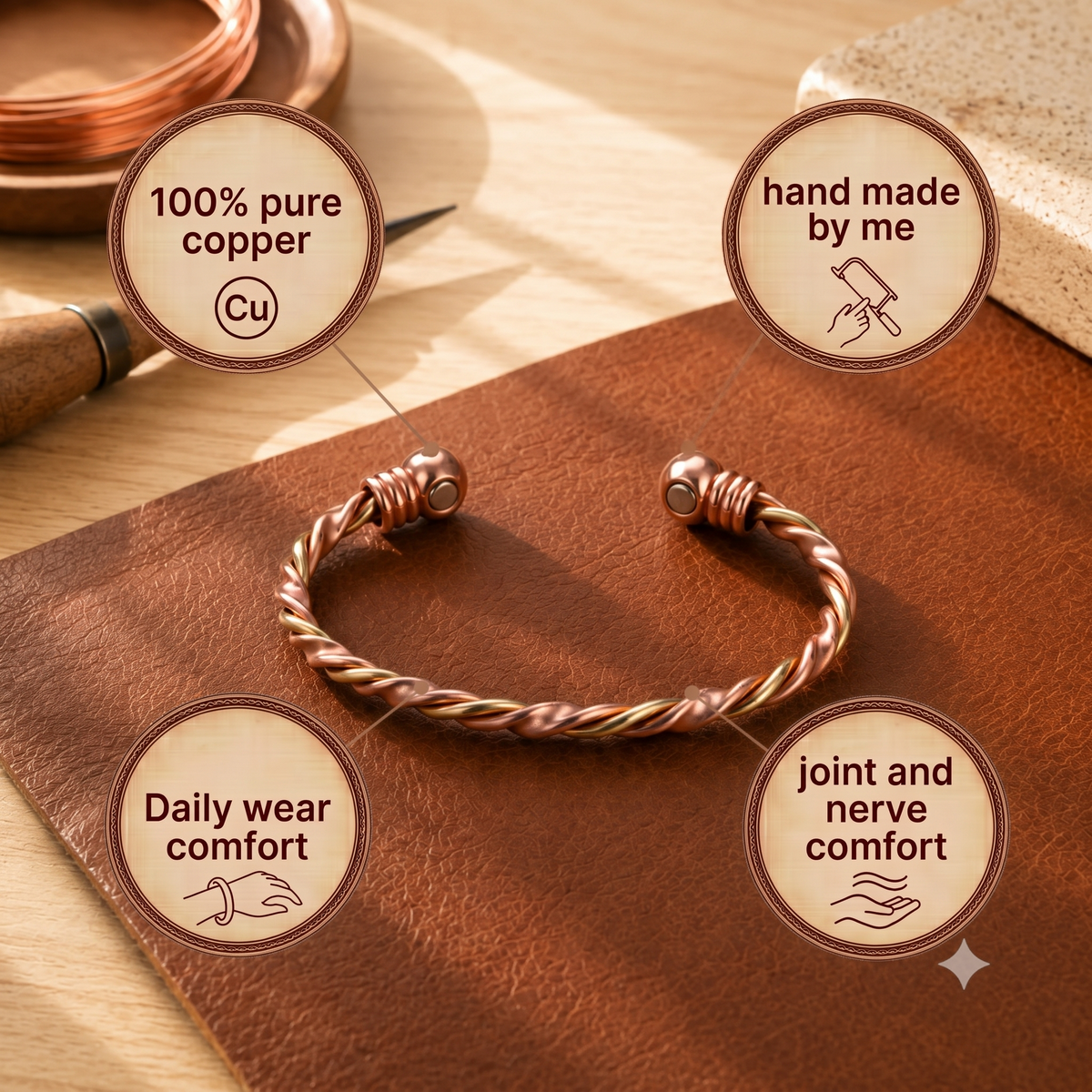 Twine Copper Bracelet