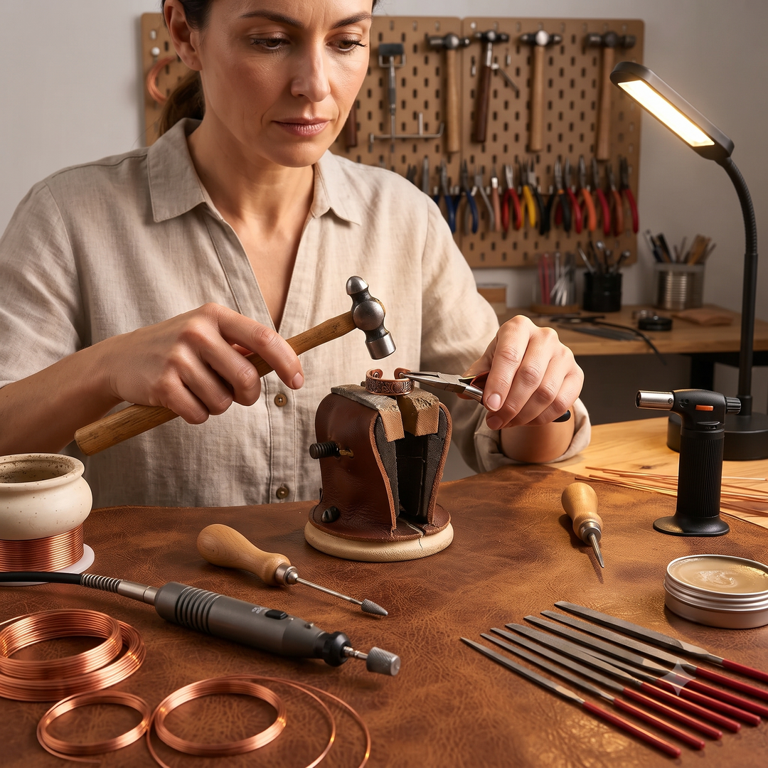 Patricia's Spindle Copper Ring