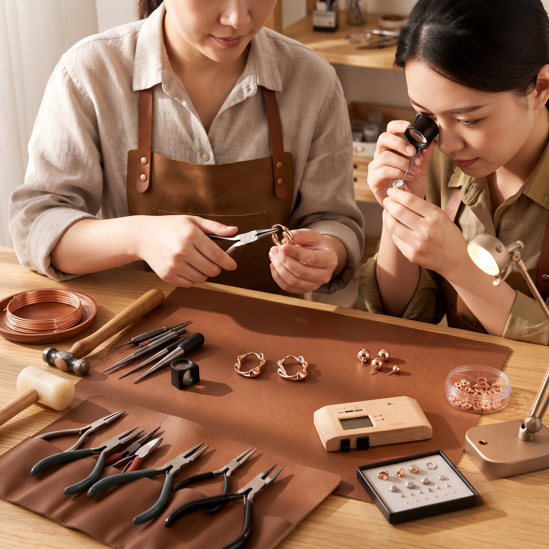 Patricia's Swirl Copper Earrings