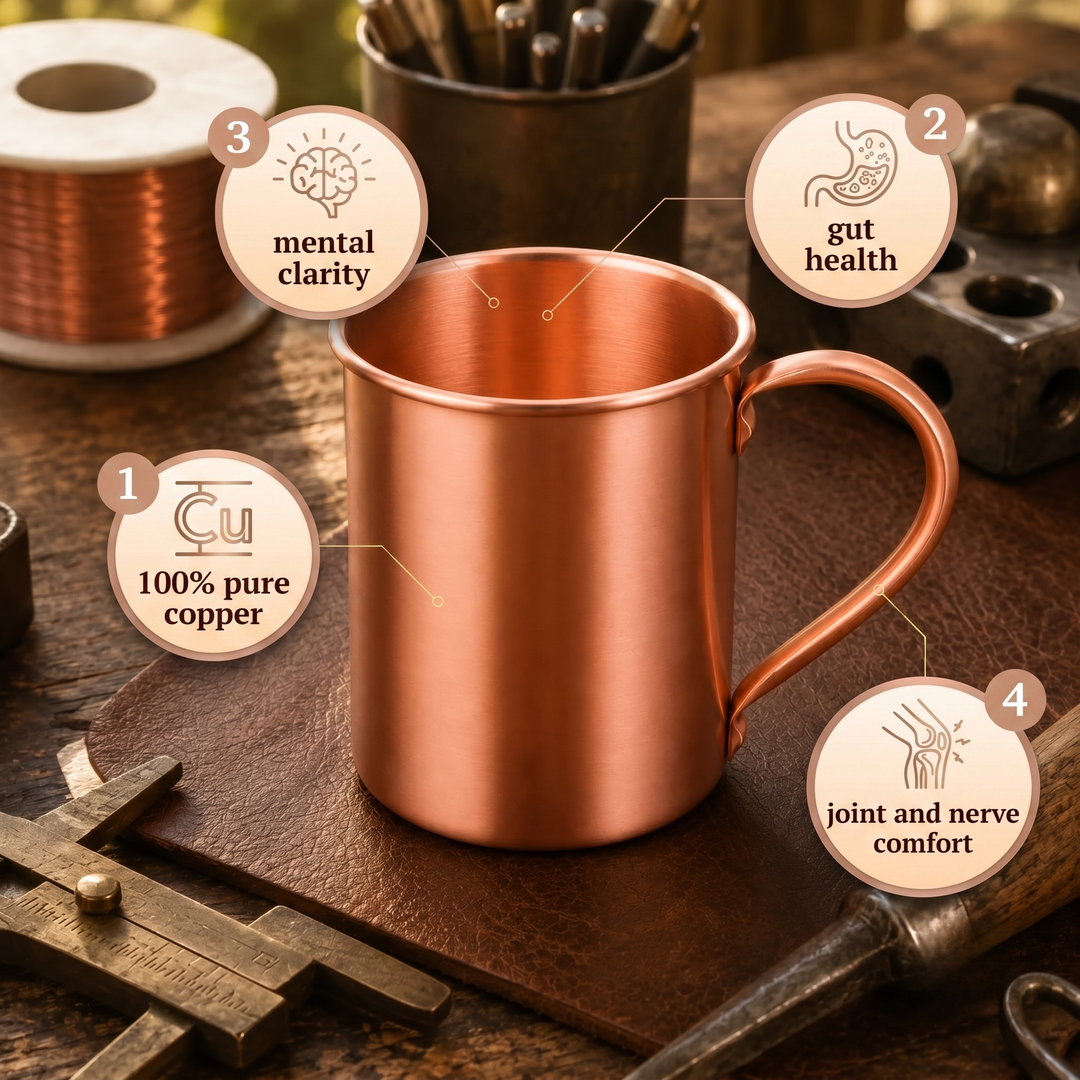 Patricia's Copper Plain Mug 400ml