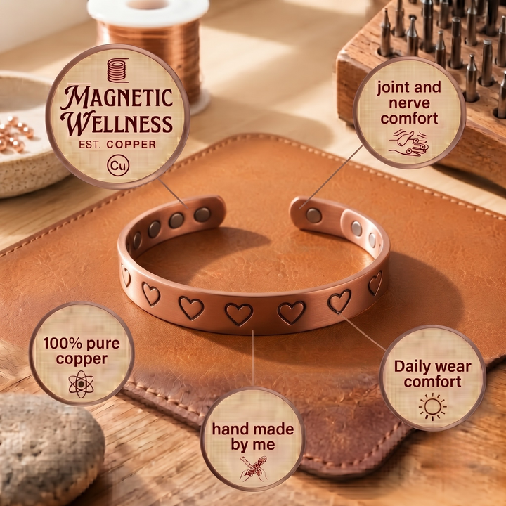 Patricia's Stamp Copper Bracelet