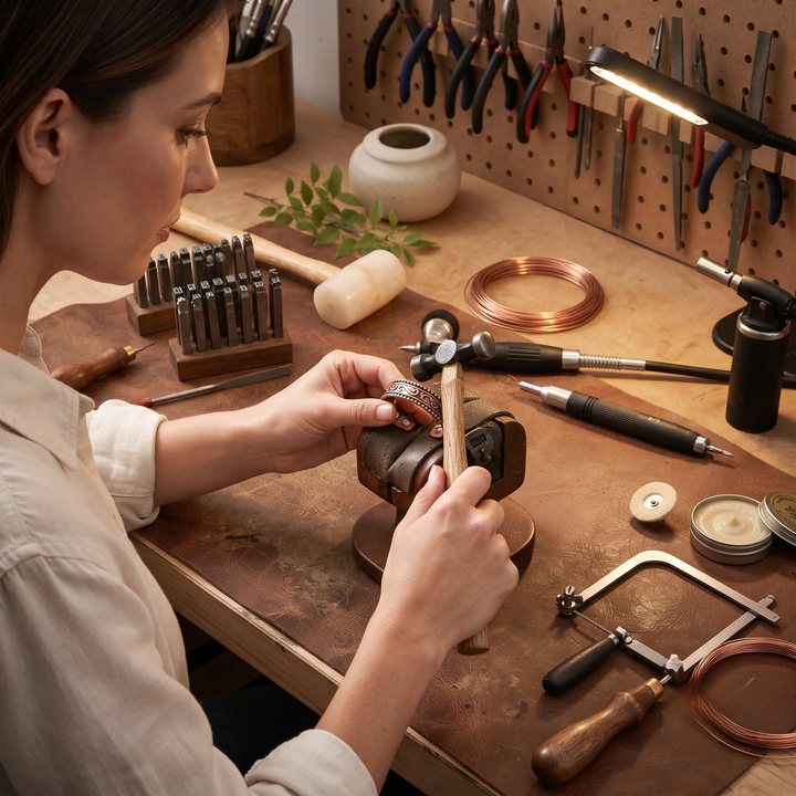 Patricia's Inset Copper Ring