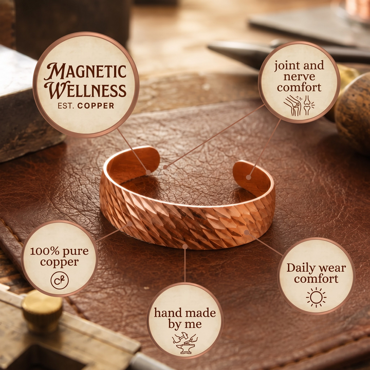 Patricia's Facet Copper Bracelet
