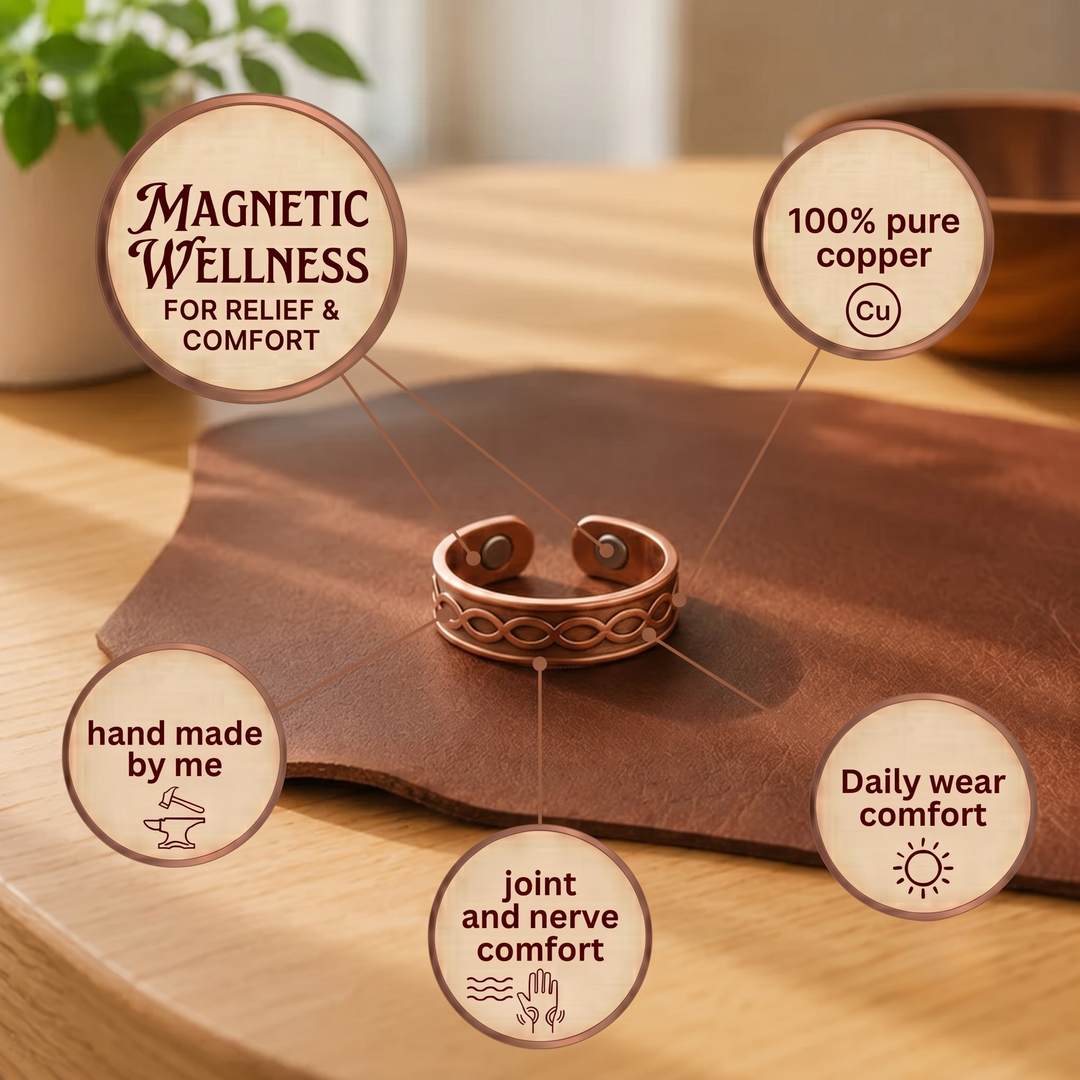 Patricia's Fluted Copper Ring