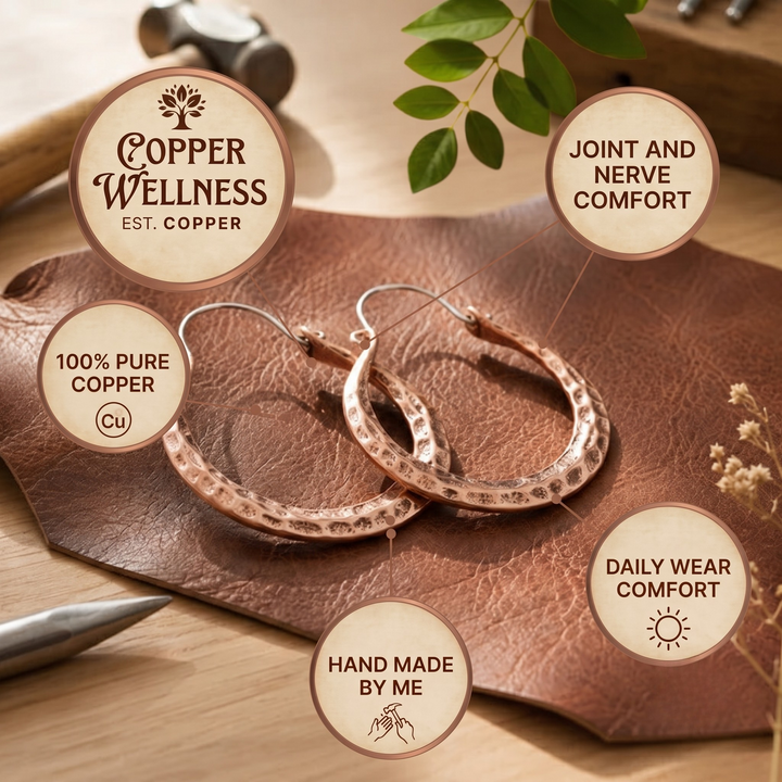 Patricia's Spark Copper Earrings