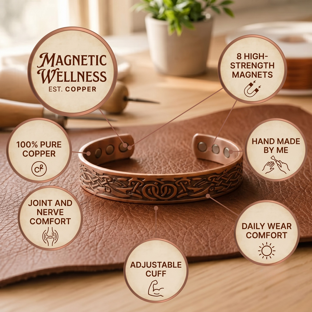 Patricia's Crown Copper Bracelet