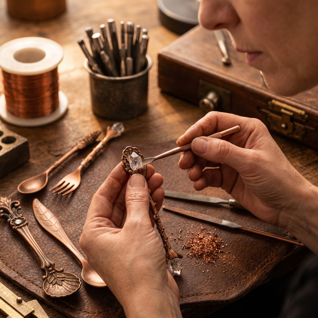 Patricia's Copper Cutlery Set