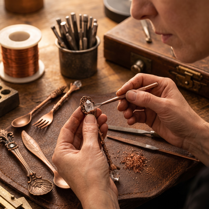 Patricia's Copper Cutlery Set