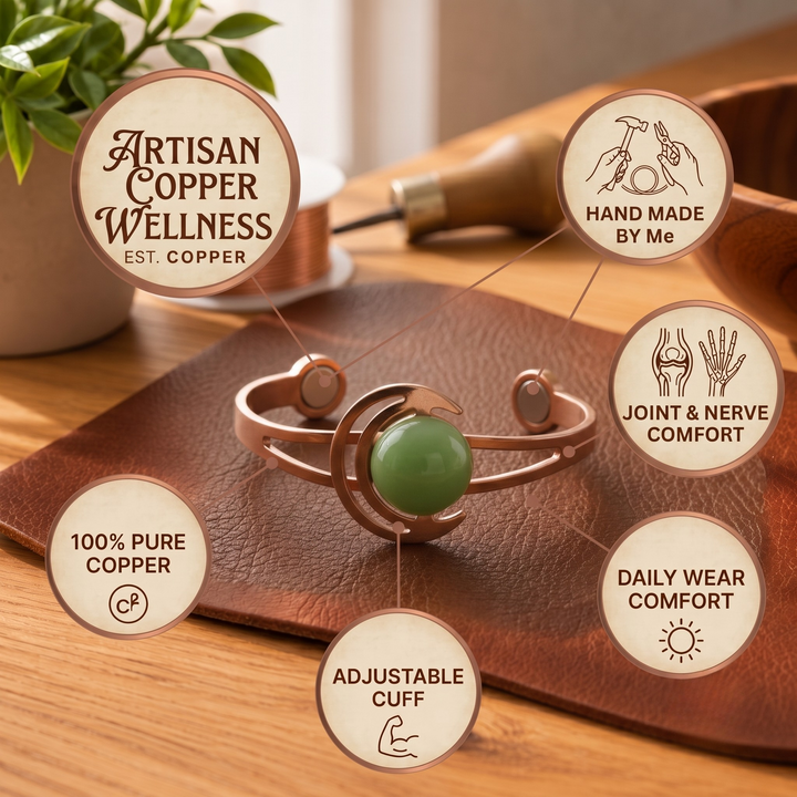 Patricia's Crescent Copper Bracelet