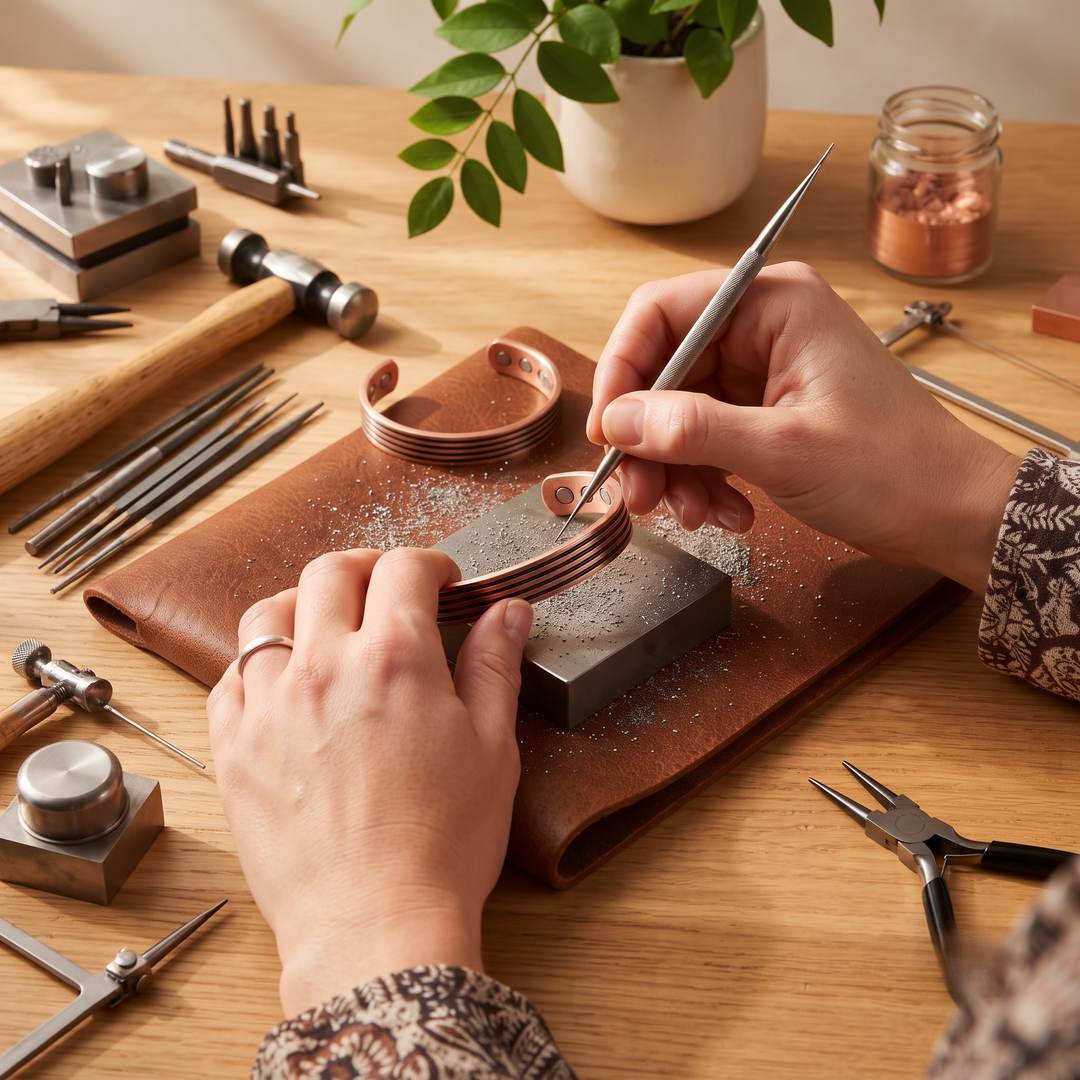 Patricia's Thyme Copper Bracelet