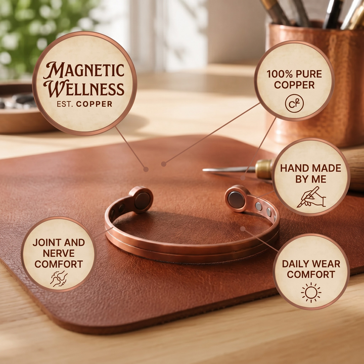 Patricia's Bevel Copper Bracelet