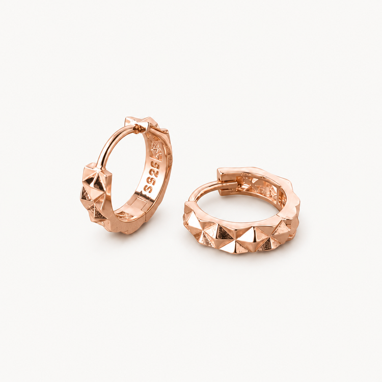Spike Copper Earrings