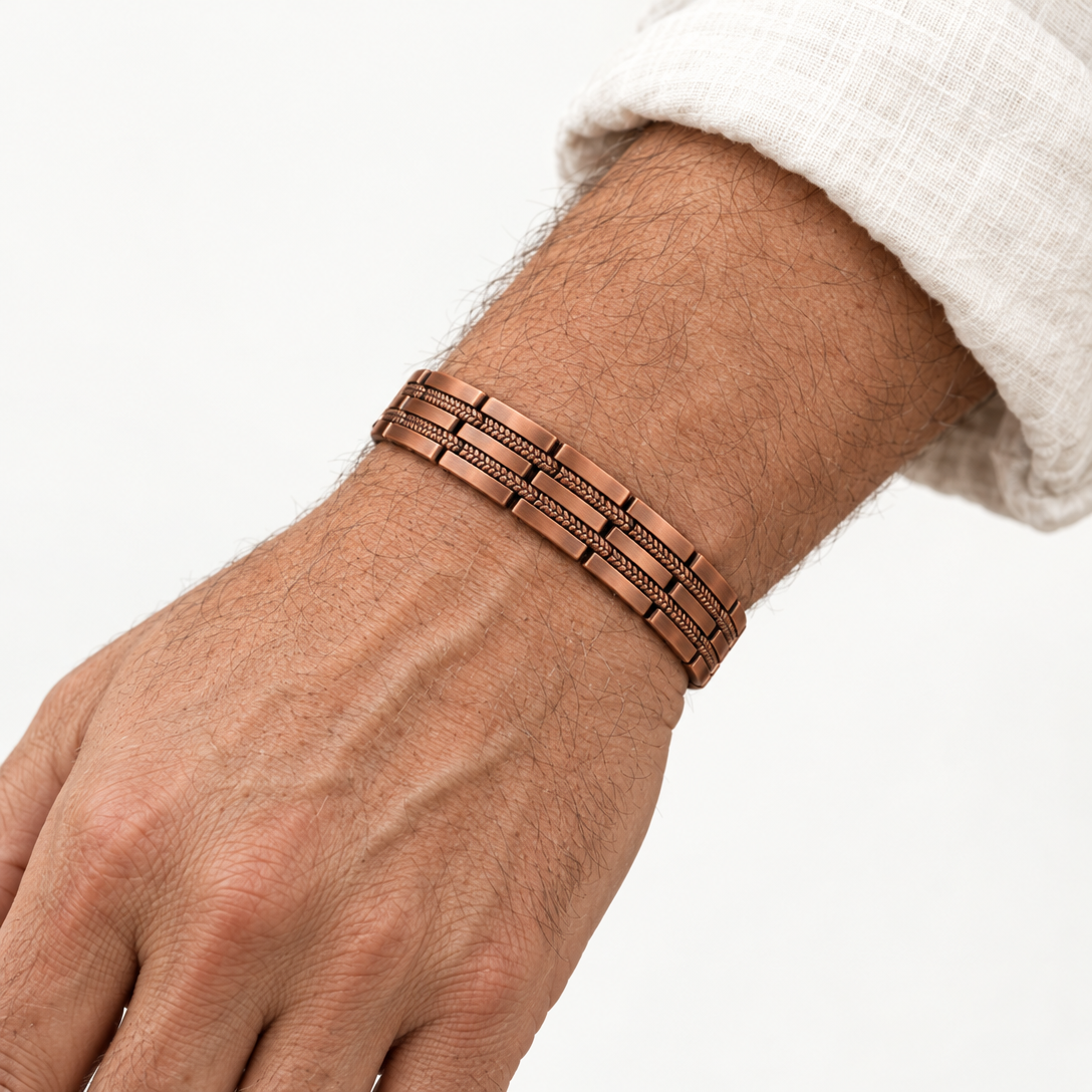 Hatch Men's Copper Bracelet