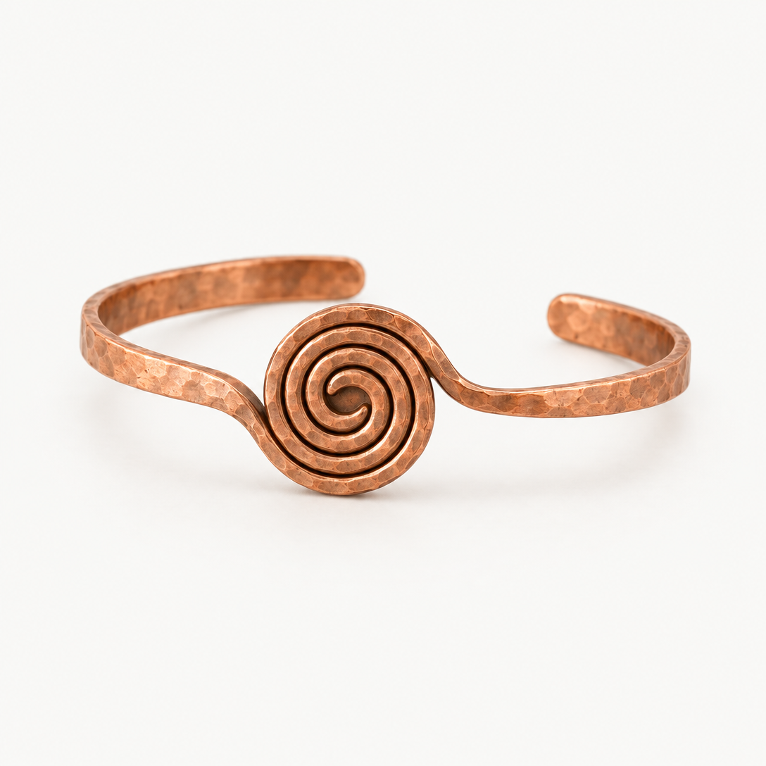 Spiral Copper Anklet